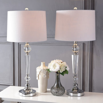 Emma 29.5" Crystal LED Table Lamp - JONATHAN Y